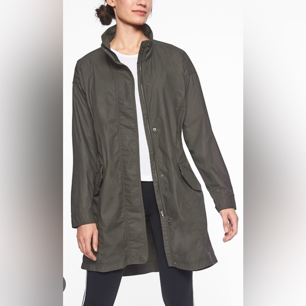 NWT Athleta Organic Cotton Vista Jacket-White Size Small - Picture 4 of 11